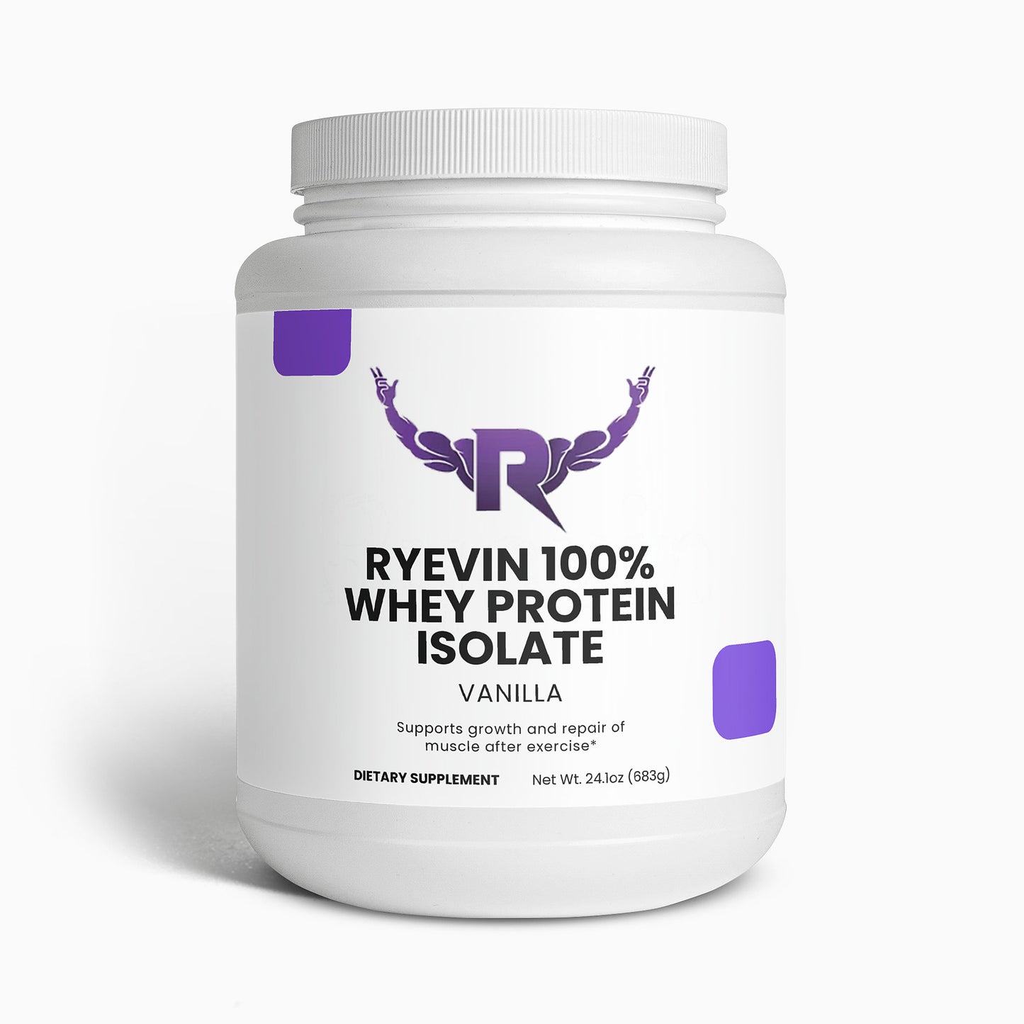 RYEVIN 100% Whey Protein Isolate (Vanilla)