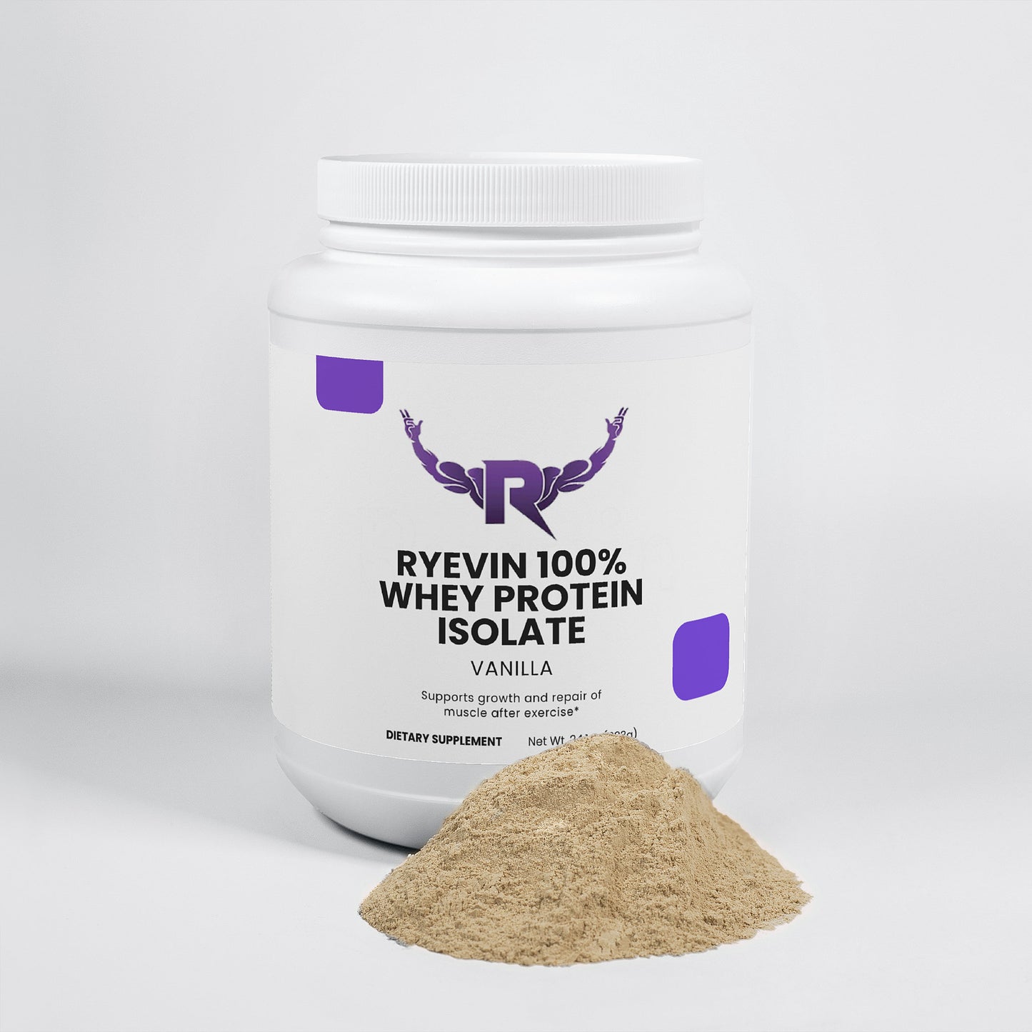 RYEVIN 100% Whey Protein Isolate (Vanilla)