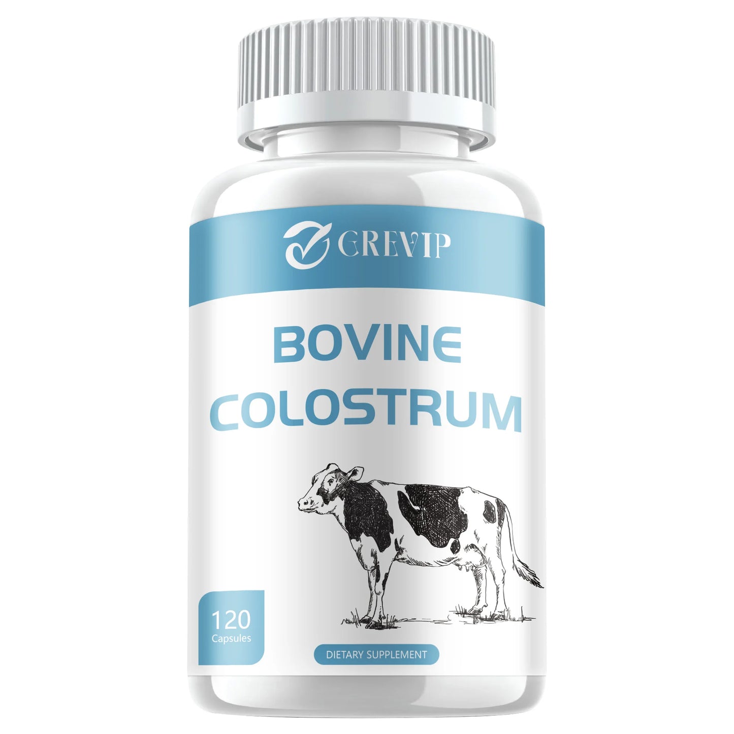 Bovine Colostrum Supplement - 20% IgG - Boost Immune System, Gut, Digestive Health - 120 Capsules