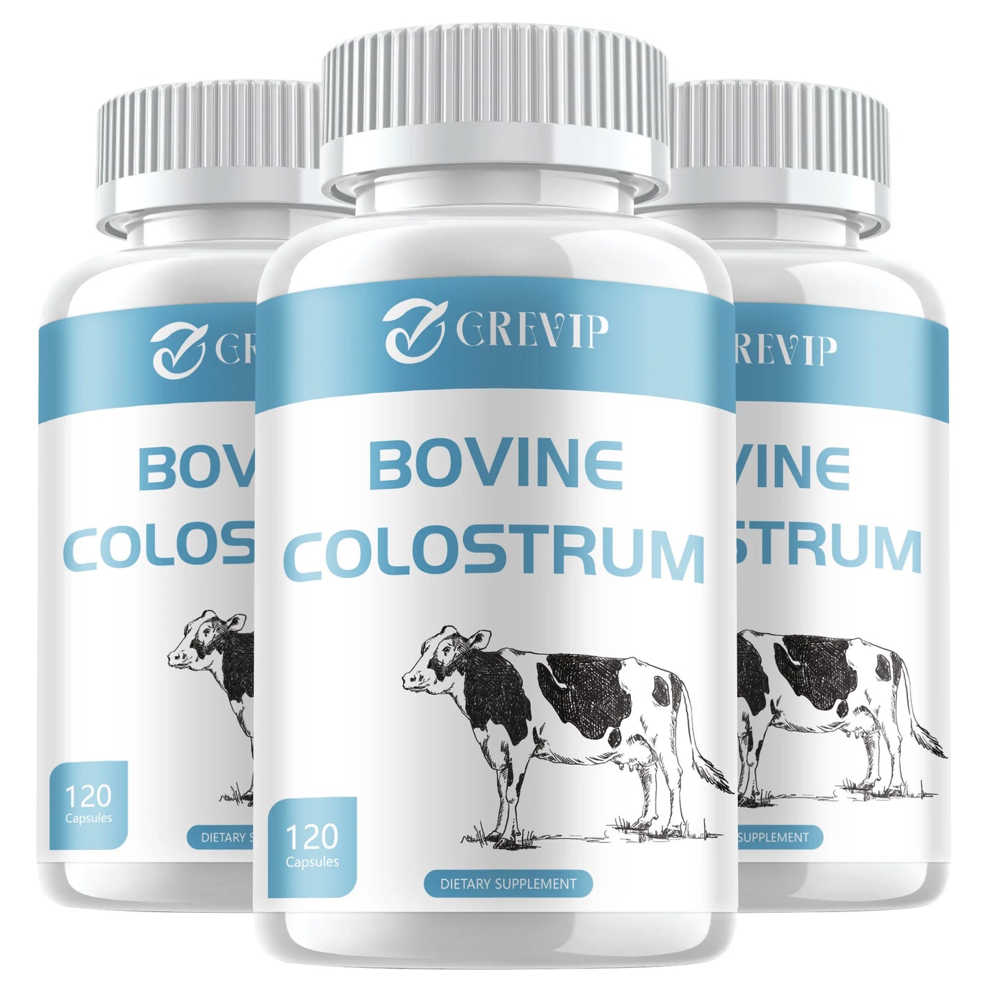 Bovine Colostrum Supplement - 20% IgG - Boost Immune System, Gut, Digestive Health - 120 Capsules