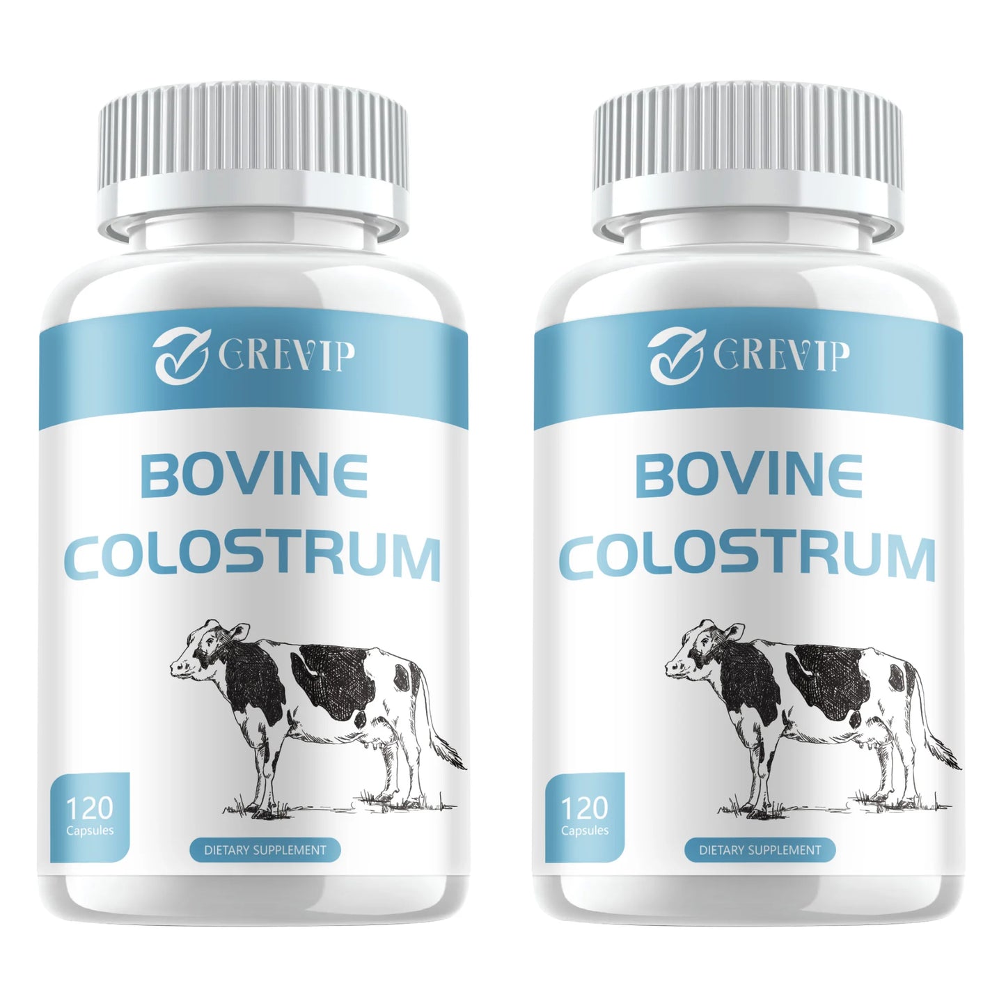 Bovine Colostrum Supplement - 20% IgG - Boost Immune System, Gut, Digestive Health - 120 Capsules