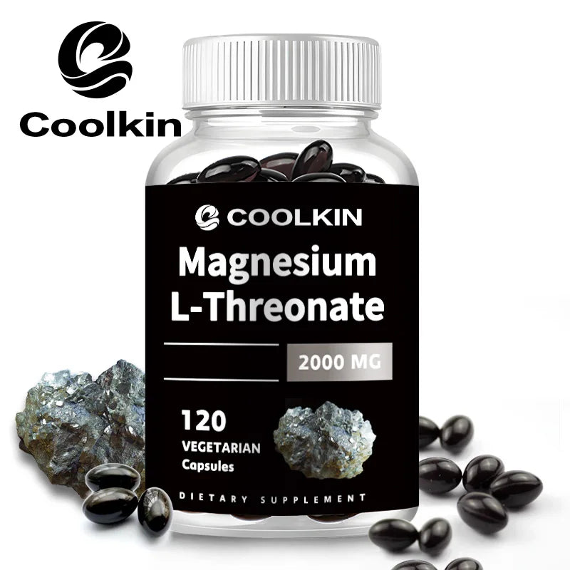 Magnesium L-Threonate - Boosts Brain Health, Memory & Focus, Sleep & Recovery, Reduces Fatigue - 120 Capsules