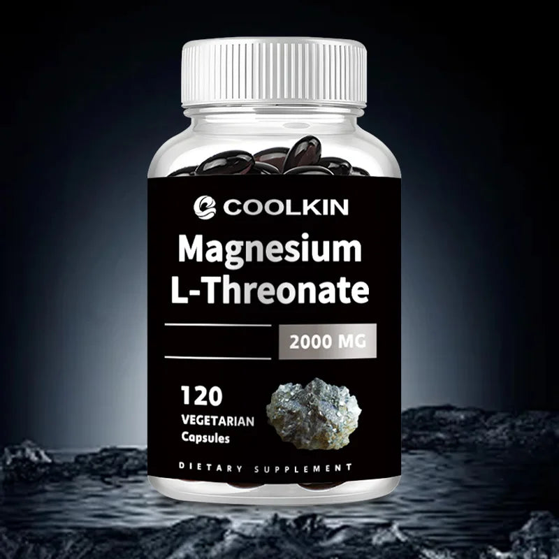 Magnesium L-Threonate - Boosts Brain Health, Memory & Focus, Sleep & Recovery, Reduces Fatigue - 120 Capsules