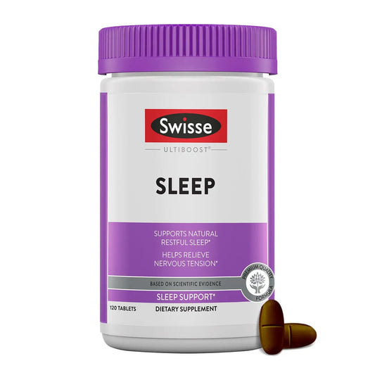 Swisse Sleep Valerian Root Capsules | Valerian Root Extract + Magnesium + Licorice + Hops| Herbal Sleep Supplement | 120 Tablets